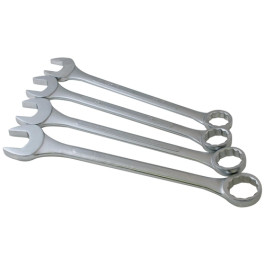 Sunex 9604 4-Piece Super Jumbo SAE Combination Wrench Set, Sizes 2-1/8" to 2-1/2", Chrome-Molybdenum Steel, Canvas Roll