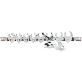 Sunex 9710M Metric Crowfoot Flare Nut Wrench Set, 3/8-Inch Drive, 10-Piece