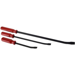 Sunex 9803 Professional Pry Bar Set, 12, 17, 25 Inch Lengths, Non Slip Handles, 3 Piece