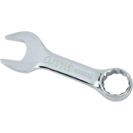 Sunex 993032 Stubby Combination Wrench, 1-Inch, Fully Polished Drop-Forged Alloy Steel