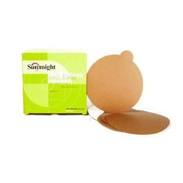 Sunmight 02406 6" No Hole Velcro Disc, 80 Grit, Gold, Box of 50