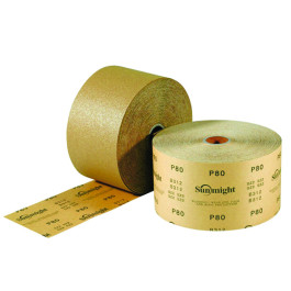 Sunmight 22206 2-3/4" PSA Sheet Roll, 80 Grit, Gold, 25 yd