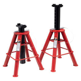 Sunex 1310 10-Ton Medium Height Pin Type Jack Stands, Pair, Red