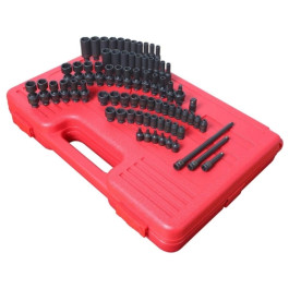 Sunex 1874 1/4-inch Drive Master Fractional & Metric Impact Socket Set, 74-Piece
