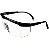 SAS Safety 5270 Hornets Safety Glasses, Universal, Clear Lens, Black Frame