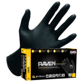 SAS Safety Corp Raven 66519 6 Mil Nitrile Gloves X-Large 100-Pack