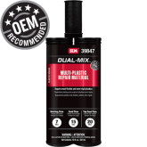 SEM Dual-Mix 39847 Multi-Plastic Repair Material, 7 oz Cartridge, Liquid, Gray, 7 min Application, 1 hr Curing