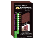 Soft Sanders 04-5-6 Super-Flex Cloth Sandpaper, 2-3/4" x 8", 150 Grit, 12 Sheets/Pack
