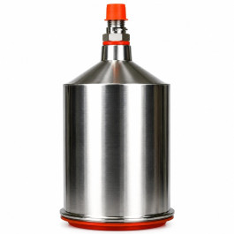 SATA 96685 Gravity Flow Cup, Aluminum, 1.0 L, QCC Connection, Silver