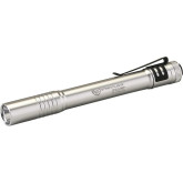 Streamlight Stylus Pro 66121 Pen Light, Silver, White LED, Compact, Waterproof, Pocket-Sized Flashlight, 100 Lumen