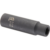 Sunex 214D 1/2" Drive 7/16" Deep 6-Point SAE Impact Socket, Chrome-Molybdenum, Black Oxide