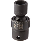Sunex 313UM 3/8" Drive 13mm Universal Impact Socket, CR-MO Steel, 6-Point