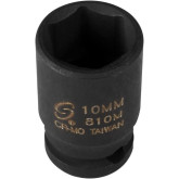 Sunex 810M 1/4" Drive 10mm 6-Point Impact Socket, Chrome-Molybdenum Steel, Metric