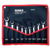Sunex 9809A Flare Nut Wrench Set, 9 Pieces