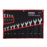 Sunex 9914A SAE Angle Head Wrench Set, 14 Pieces