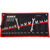 Sunex 9914MA Angled Metric Wrench Set, Fully Polished, Drop Forged Alloy Steel, 14-Pieces