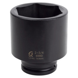 Sunex 488D 3/4" Drive 2-3/4" Deep Impact Socket, 6-Point, Chrome-Molybdenum