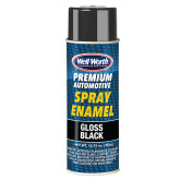 Well Worth 4001 Premium Automotive Spray Enamel - Gloss Black, 16 oz. Aerosol Can