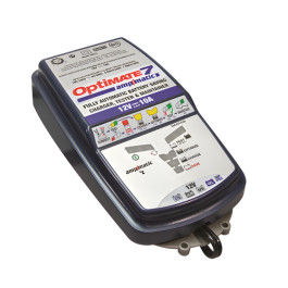 TecMate TM-255 OptiMate 7 Ampmatic, 12V 10A, 9-Step Sealed Battery Saving Charger and Maintainer