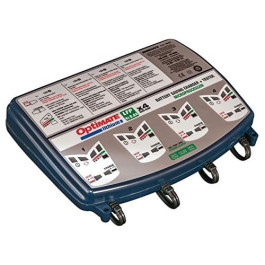 TecMate TM-485 OptiMate Lithium 4-Bank Charger and Maintainer, 8-Step 12.8V, 0.8A Per Bank