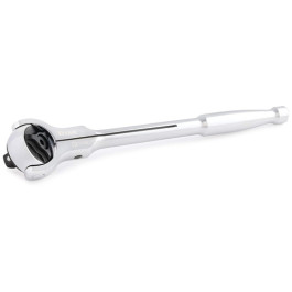 Titan 11076 3/8" Drive Swivel Head Ratchet, 72-Tooth Mechanism, 8-3/4" Length, Chrome Molybdenum Steel