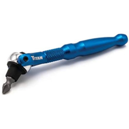 Titan 11317 Swivel Head Micro Bit Driver, 1/4" Drive, Steel construction