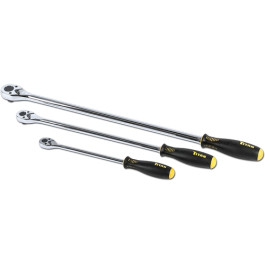 TITAN 11360 Extra Long Slim Head Ratchet Set, 36 Tooth, 3 Piece