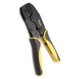 Titan 11477 Ratcheting Wire Terminal Crimper, Ergonomic Grip, Adjustable Crimping Force
