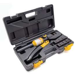 Titan 11980 Hydraulic Cable Crimper, 5 Ton Force, with Interchangeable Dies