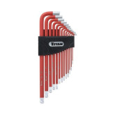 Titan 12713 13-Piece SAE Non-Slip Hex Key Set, Extra Long Arm, 0.05"-3/8", Ball End