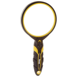 Titan 15029 Magnifying Glass with LED Light, 4.4x Magnification, 2-7/8" Lens, TPR Rubber Handle