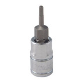 Titan 15602 Hex Bit Socket, 1/4" Drive, 2mm, Metric, Chrome Vanadium Steel