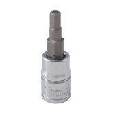 Titan 15604 Hex Bit Socket, 1/4" Drive, 4mm, Metric, Chrome Vanadium Steel