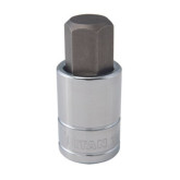 Titan 15617 Hex Bit Socket, 1/2" Drive, 17mm, Metric, Chrome Vanadium Steel