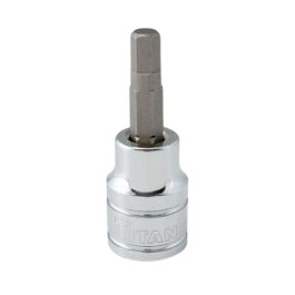 Titan 15657 Hex Bit Socket, 7/32", 3/8" Drive, Chrome Vanadium Steel Steel