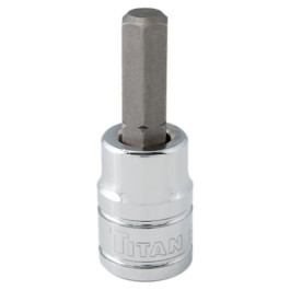 Titan 15659 Hex Bit Socket, 3/8" Drive, 5/16", Chrome Vanadium Steel