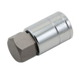 Titan 15669 Hex Bit Socket, 1/2" Drive, 15/16", SAE, Chrome Vanadium Steel