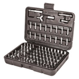 Titan 16100 Security Bit Set, 100-Piece, Tamper-Resistant, Multi-Drive, Blow Molded Case