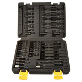 Titan 16251 Torsion Impact Bit Set, 50-Piece, Torsion Flex Design, Assorted Phillips, Square, Hex, Star, Slotted Bits with Adapters and Chucks