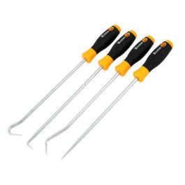 Titan 17221 Extra Long Pick Set, Stainless Steel, 4-Piece Set with Cushioned Handles