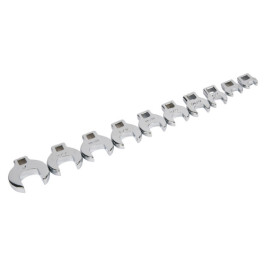 Titan 17295 10-Piece 3/8" Drive Metric Crowfoot Wrench Set