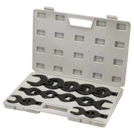 Titan 17298 SAE Crowfoot Wrench Set, 1/2" Drive, 14-Piece, Sizes 1-1/16 to 2"