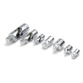 Titan 17407 7-Piece Chrome Adapter & U-Joint Set, Mixed Drive Sizes, Durable Chrome Vanadium