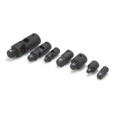 Titan 17408 7-Piece Impact Adapter & U-Joint Set, Chrome Vanadium Steel, Black Oxide Finish