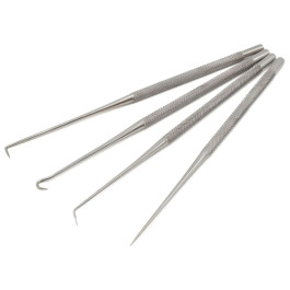 Titan 17715 Hook and Pick Set, 4-Piece, Precision Tip, Ergonomic Grip