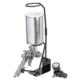 Titan 19123 Gravity Feed HVLP Spray Gun, 2.3mm Nozzle, Polished Aluminum