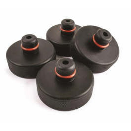 Titan 21130 4 Piece Tesla Jack Pad Set, Hard Rubber, For Models S, 3, X and