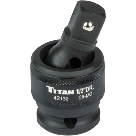 Titan 42130 Impact Socket Universal Joint, 1/2" Drive, Chrome Moly, Black Phosphate Finish