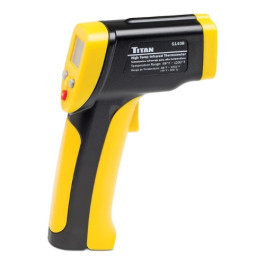 Titan 51408 High Temperature Infrared Thermometer, Non-Contact, 12:1 Spot Ratio, -58°F to 1202°F Range, Backlit LCD Display