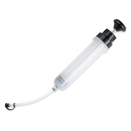 Titan 51884 Automotive Fluid Syringe, 200cc Capacity, Transparent Body, Corrosion-Resistant Seals